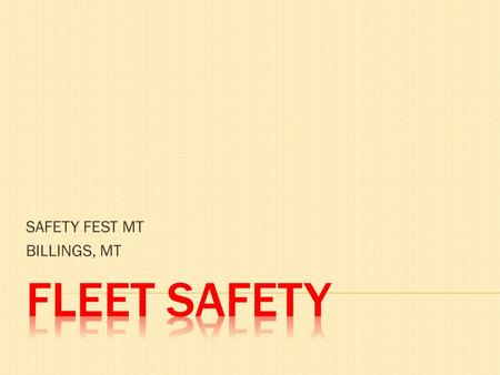 SAFETY FEST MT BILLINGS, MT.  WHO AM I???  CLASS TIME LIMIT  RESTROOMS  CELL PHONES OR DISTRACTIONS  WHO ARE YOU??? – Business card exchange.