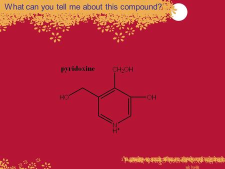 What can you tell me about this compound?. Chapter 2 Apply Problem #5 If an aqueous (water) extract does not work but one using benzene as the solvent.