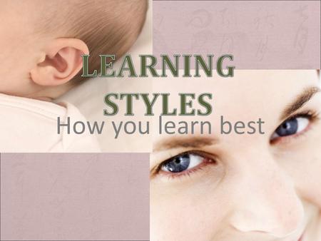 How you learn best. David Kolb's model: based on the Experiential Learning Theory, Converger; Diverger;Assimilator; Accommodator;. Honey and Mumford's.