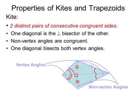 Properties of Kites and Trapezoids