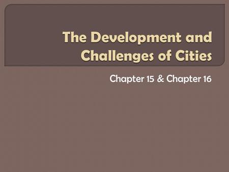 Chapter 15 & Chapter 16.  The technological boom in the 19 th century contributed to the growing industrial strength of the United States.  The result.