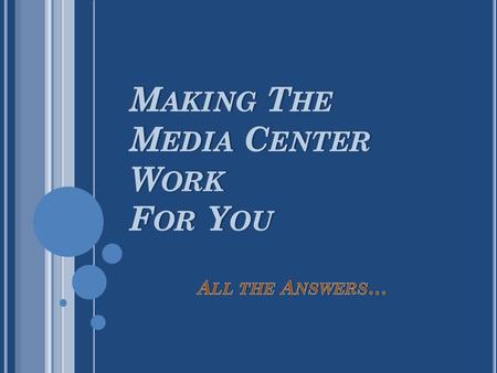 You can schedule all of your needs at the desk in the Media Center. Media Center – print & online Labs 403, 405, 415 COWs – blue & green iPad Cart A Timely.