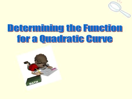 What information can we visually determine from this Quadratic Graph? Vertex Vertical Stretch Factor (4, -3) Over 1, up 1 Over 2, up 4 Normal Pattern.