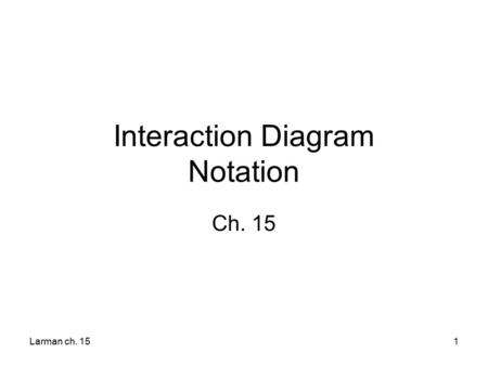 Interaction Diagram Notation