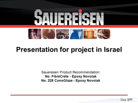 Presentation for project in Israel