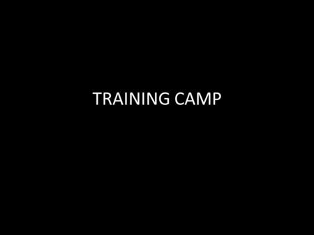 TRAINING CAMP. Ever heard of these? JOSEPH Coat of many colors – Gen 37:3 Dream about being greater than his brothers – Gen 37:5-11 Put in a pit then.