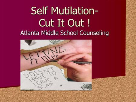 Self Mutilation- Cut It Out !