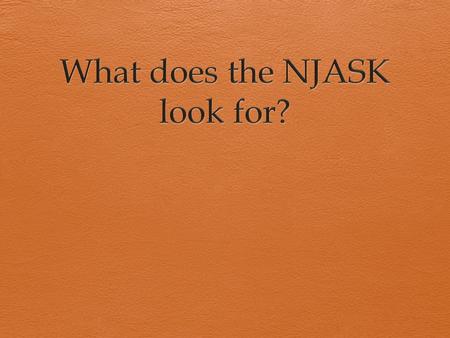 Language Arts  Multiple choice items  Open-ended questions.