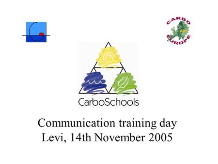 Communication training day Levi, 14th November 2005.