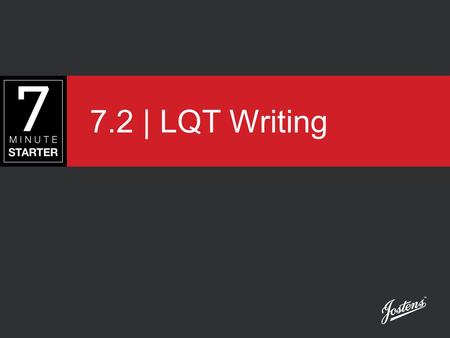 7.2 | LQT Writing.