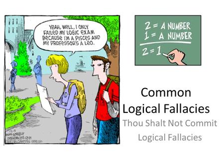 Common Logical Fallacies