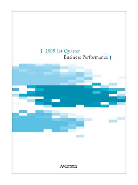 HIGHLIGHT Significant outcome 2005.1Q 100million won unit New ordersSales Operating profitOrdinary profit Net profit 1,224 2,069 1,401 1,312 151 144 160.