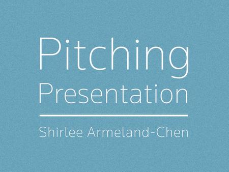 A presentation takes the investor on a journey. During the course of the journey, we provide information about ourselves, about our enterprise, our competitors.