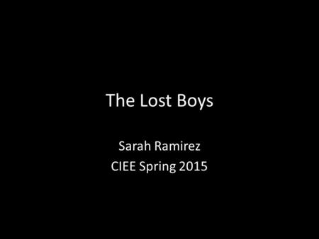 The Lost Boys Sarah Ramirez CIEE Spring 2015. Muai Thai, or Thai-style boxing, has been considered a core part of modern Thailand’s national identity.