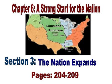 THE ELECTION OF 1800 (204) –Thomas Jefferson and Aaron Burr, both Republicans, defeated John Adams and Charles Pinckney for President –PROBLEM: Thomas.