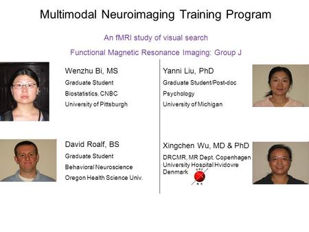 Multimodal Neuroimaging Training Program