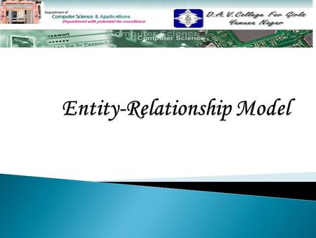  Entity-relationship models (ERM) Entity-relationship models (ERM)  Simple E-R Diagram Simple E-R Diagram  Weak Entity Weak Entity  Strong Entity.