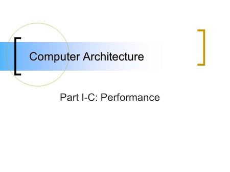 Computer Architecture