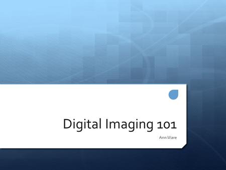 Digital Imaging 101 Ann Ware. Digital Image Categories BITMAP  A vector is created by using a series of mathematically defined lines and curves rather.