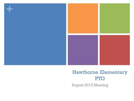 Hawthorne Elementary PTO