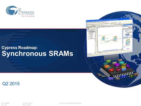 001-94959Owner: ABVY Synchronous SRAM Roadmap Rev *BBUM: OHP Q2 2015 Cypress Roadmap: Synchronous SRAMs.