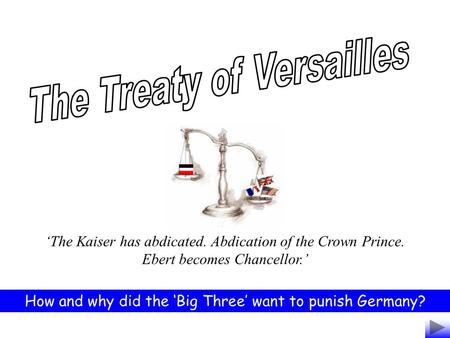 The Treaty of Versailles