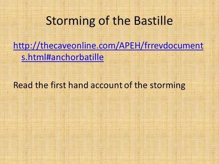 Storming of the Bastille