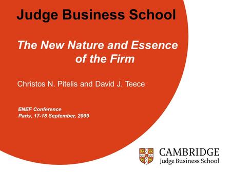 Industrial policy, resource allocation and wealth creation; perspectives and experiences. PETER NOLAN and CHRISTOS PITELIS University of Cambridge Industrial.