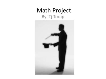 Math Project By: Tj Troup. Problem Each of three hats has colored marbles inside. The first hat has 5 green and 4 red. The second has six blue, and five.