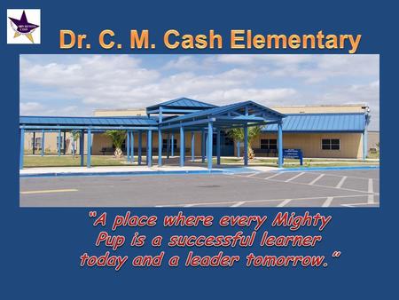 “A place where every Mighty Pup is a successful learner today and a leader tomorrow.” 2010 District Goals Performance with a Purpose 200720082009* GOAL*