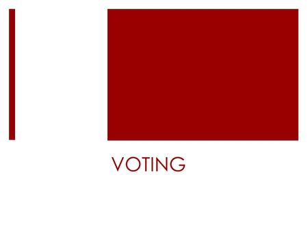 VOTING. Voting  Voting is a constitutional right.  It is important for citizens to remain informed about important issues and candidates  You can access.