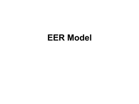 EER Model.