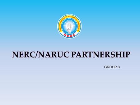 GROUP 3. Establishing a Uniform System of Accounts (USoA) for the NESI The USoA establishes the regulatory accounting reporting framework for all licensees.