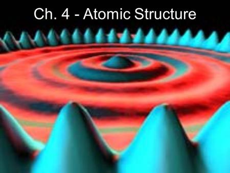 Ch. 4 - Atomic Structure 1.