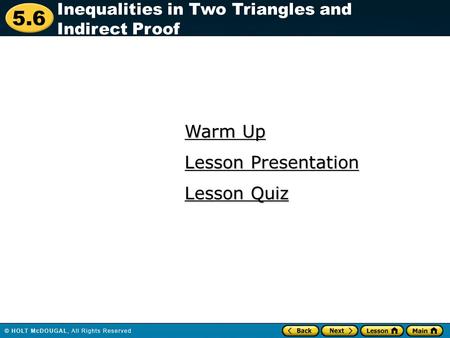 Warm Up Lesson Presentation Lesson Quiz