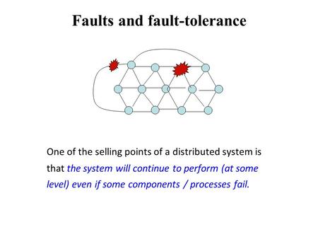 Faults and fault-tolerance