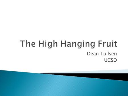 Dean Tullsen UCSD.  The parallelism crisis has the feel of a relatively new problem ◦ Results from a huge technology shift ◦ Has suddenly become pervasive.