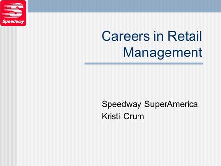 Careers in Retail Management