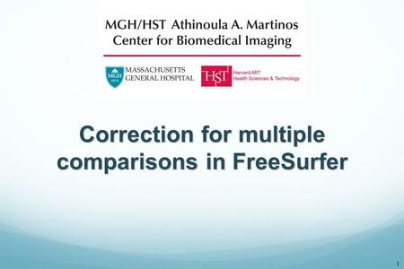 Correction for multiple comparisons in FreeSurfer