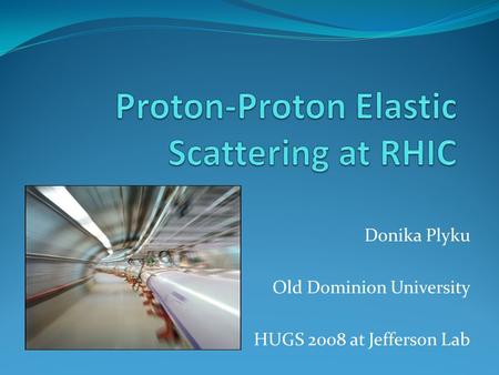 Proton-Proton Elastic Scattering at RHIC