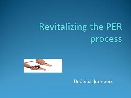 Dodoma, June 2012. Plan of the presentation  Finding of the PER Workshop in Washington D.C.  What to change?  Five proposals to improve the process.