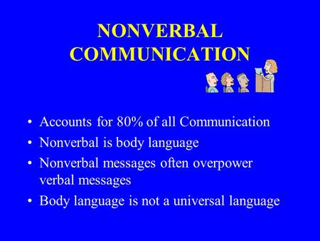 NONVERBAL COMMUNICATION