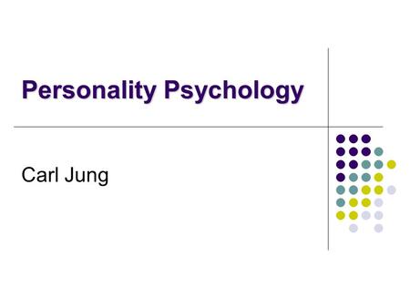 Personality Psychology