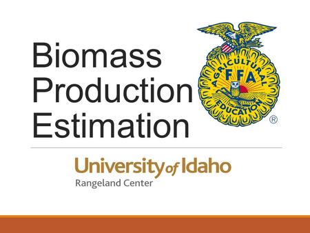 Biomass Production Estimation