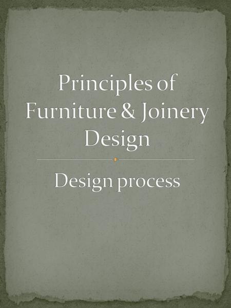 When considering making a custom piece of furniture the design phase is probably more important than the manufacturing phase as this offers you the opportunity.