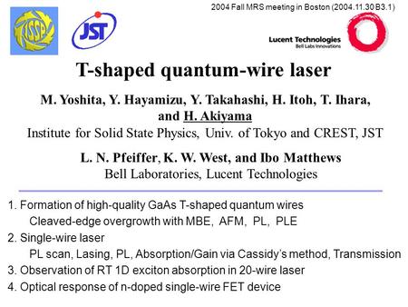 T-shaped quantum-wire laser