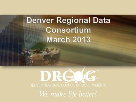  Introductions  Subcommittee Updates  Strategic Planning for 2013  Highlights from our Roundtable Discussion in November  DRCOG Recommendations for.