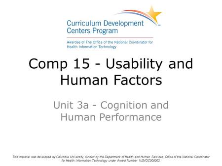 Comp 15 - Usability and Human Factors