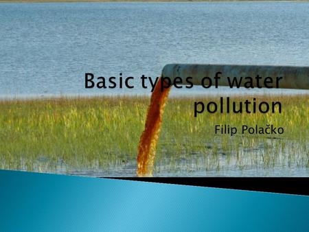 Basic types of water pollution