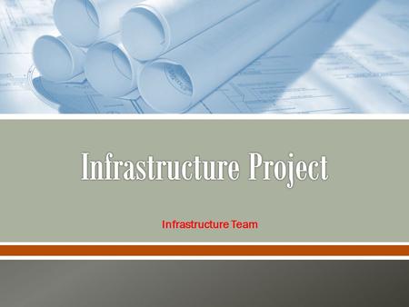 Infrastructure Team. Project Objective & Outcome Risks and mitigating Plan Project plan and resourcing Research & Analysis Issues Next Steps.